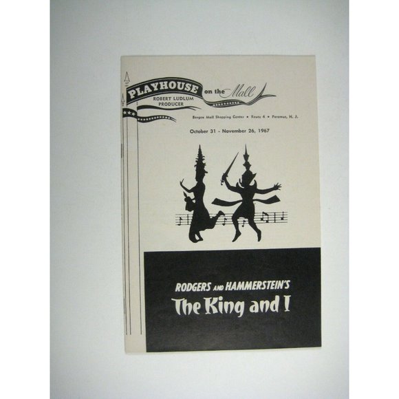 King and I Playhouse Theatre Mall Program 1967 New Jersey Kermoyan Dran Hamilton - Picture 1 of 6
